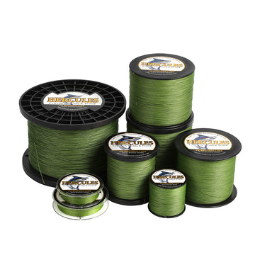 1000M 1094Yds Army Green 10lb-300lb HERCULES PE Braided Fishing Line 8 Strands